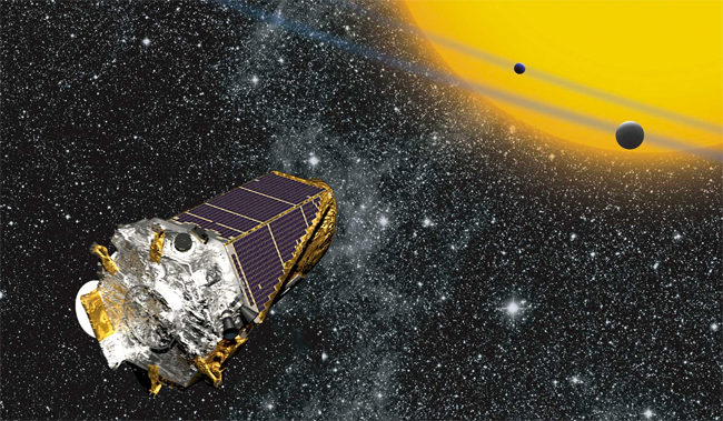 Artist's illustration of Kepler. (Credit: NASA Ames/ W Stenzel)