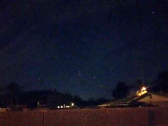 Another image of the Easter Sunday Phoenix UFO proved by Peter Perez. (Credit: Peter Perez/12 News)